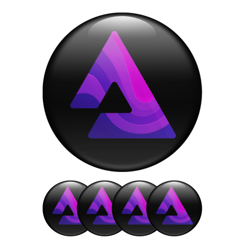 Audius Crypto Silicone Stickers Audio Black