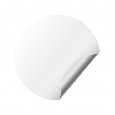 Audius Domed Stickers Crypto Currencies White