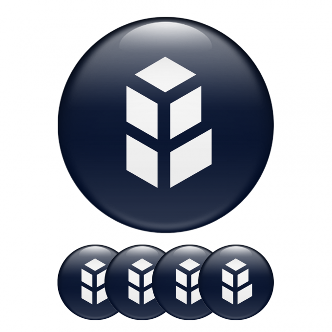 Bancor BNT Crypto Currencies Stickers Silicone Navy Blue