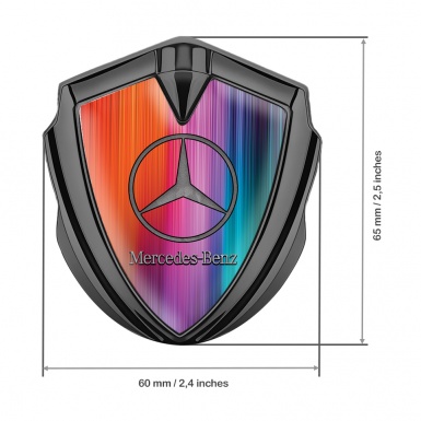 Mercedes Benz Self Adhesive Bodyside Emblem Graphite Color Explosion Design