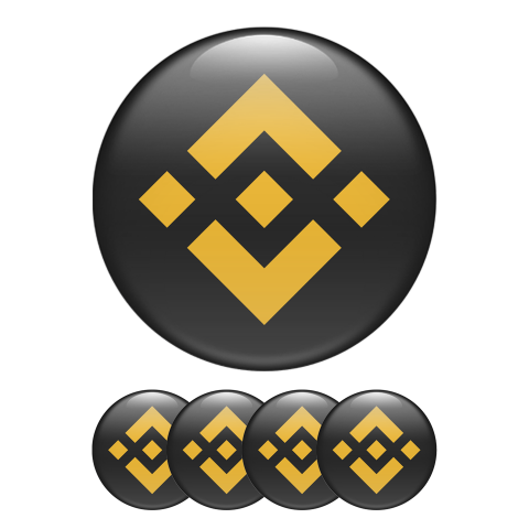Binance Crypto Currencies Stickers Silicone Black