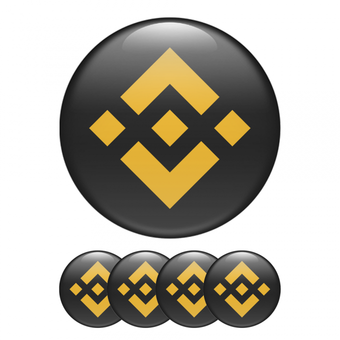 Binance Crypto Currencies Stickers Silicone Black