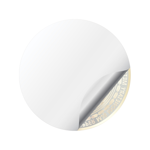 Bitcoin Digital Decetralized Crypto Domed Stickers 