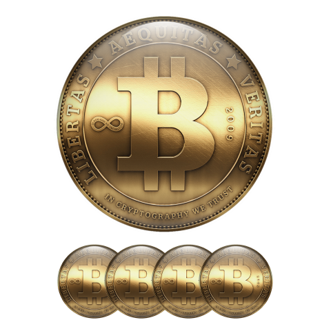 Bitcoin Stickers Libertas Aequitas Veritas  Crypto