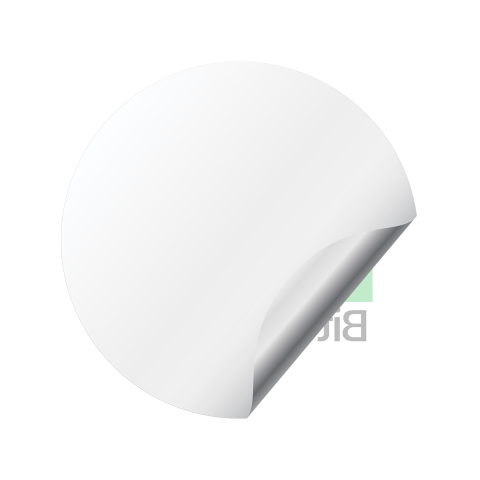 Bitcoin Cash Silicone 3D Stickers Crypto White