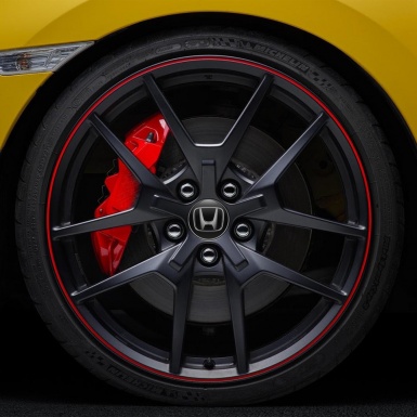 Honda   Center Hub Dome Stickers Black Mamba