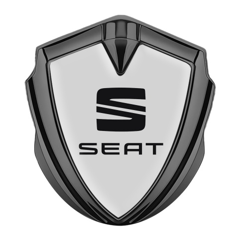 Seat Bodyside Badge Self Adhesive Graphite Grey Foundation Classic Logo