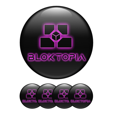 Bloktopia Blok Crypto Stickers Silicone Black
