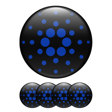 Cardano ADA Crypto Currencies Silicone 3D Stickers Black