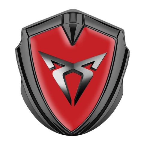 Seat Cupra Self Adhesive Bodyside Emblem Graphite Red Base Metallic Effect