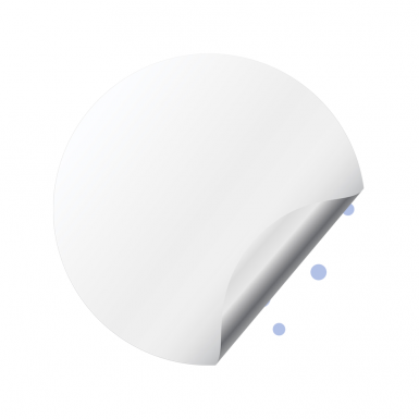 Cardano ADA Crypto Domed Stickers White