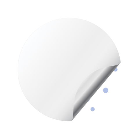 Cardano ADA Crypto Domed Stickers White