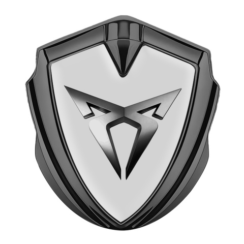 Seat Cupra Bodyside Badge Self Adhesive Graphite Grey Base Metallic Motif