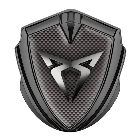 Seat Cupra Fender Emblem Badge Graphite Brown Carbon Stylish Design