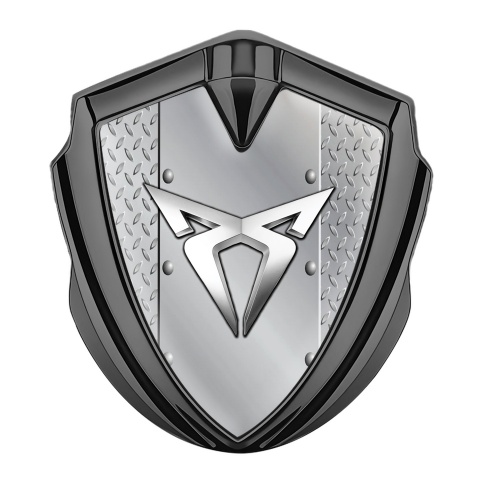 Seat Cupra Metal Emblem Self Adhesive Graphite Industrial Plating Variant