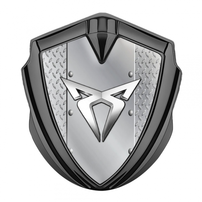Seat Cupra Metal Emblem Self Adhesive Graphite Industrial Plating Variant