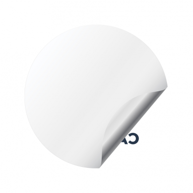 Cardano ADA Crypto Silicone 3D Stickers White Grey