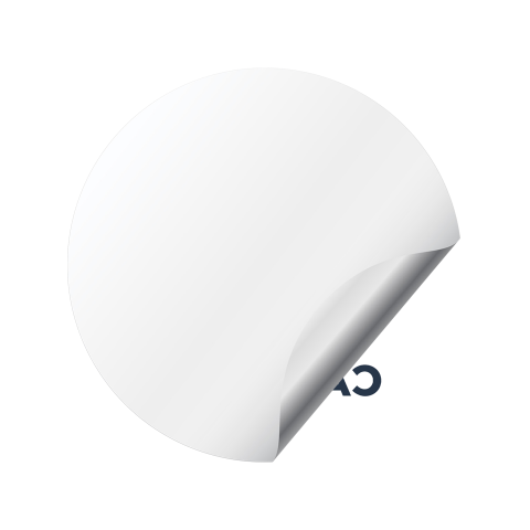 Cardano ADA Crypto Silicone 3D Stickers White Grey