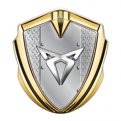 Seat Cupra Metal Emblem Self Adhesive Gold Industrial Plating Variant
