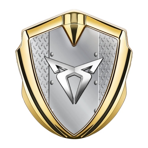 Seat Cupra Metal Emblem Self Adhesive Gold Industrial Plating Variant
