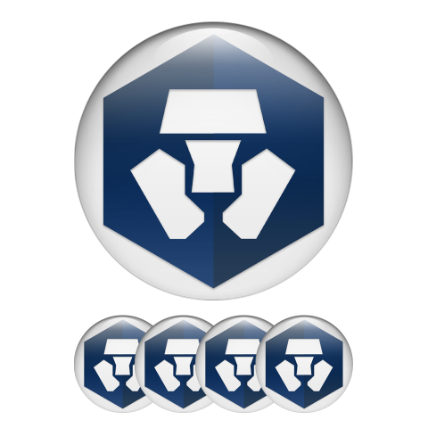 Crypto.com CRO Crypto Currencies Stickers Silicone White