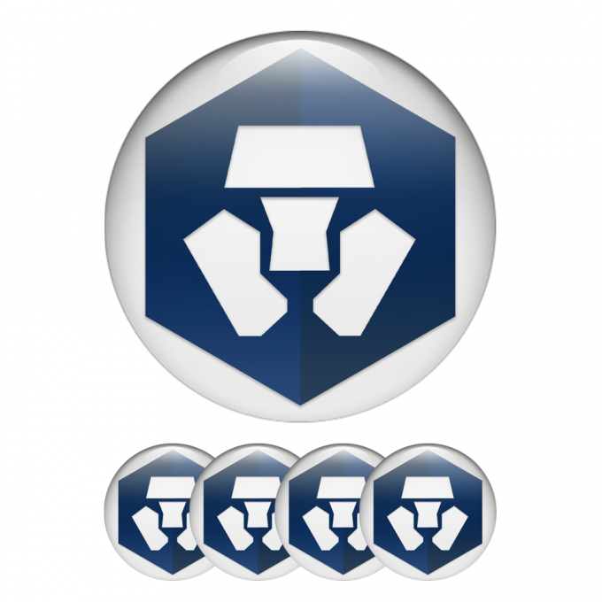 Crypto.com CRO Crypto Currencies Stickers Silicone White