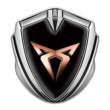 Seat Cupra Fender Emblem Badge Silver Black Foundation Copper Motif