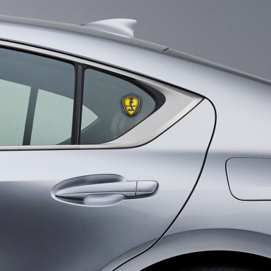 Ford Shelby Bodyside Badge Self Adhesive Graphite Yellow Metallic Cobra