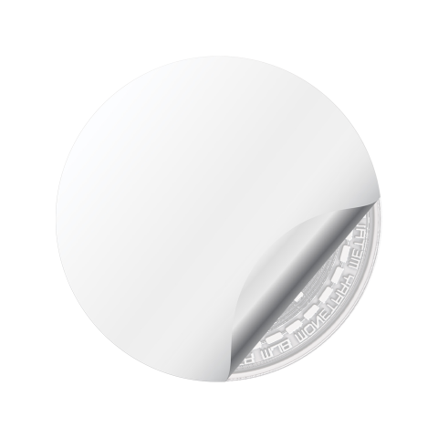 Ethereum ETH Digital Decetralized Domed Stickers Metal