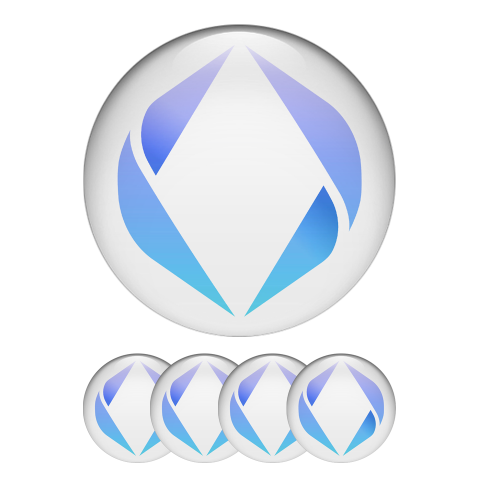 Ethereum ETH Name Service Crypto Currencies Stickers Silicone White