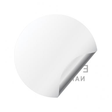 Ethereum ETH Name Service Silicone 3D Stickers White