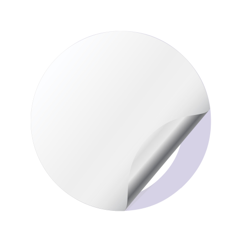 BitTorrent BTT Crypto Silicone Stickers Purple