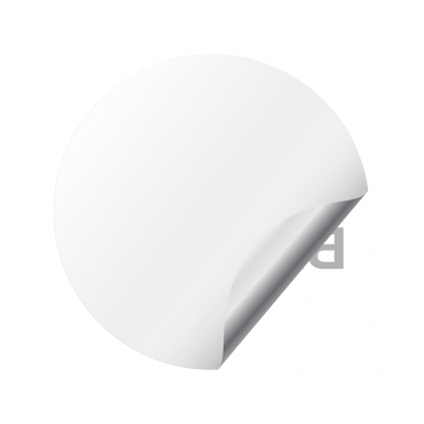 BitTorrent BTT Crypto Currencies Silicone Stickers White