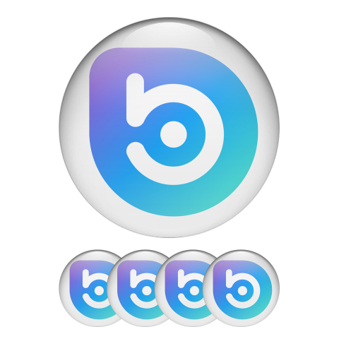 Bora Crypto Currencies Silicone Stickers White