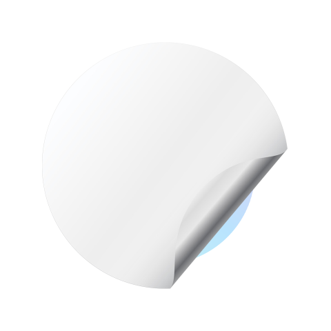 Bora Crypto Currencies Silicone Stickers White
