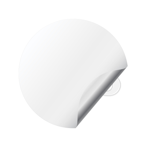 VW GTI Volkswagen Domed Stickers Wheel Center Cap White
