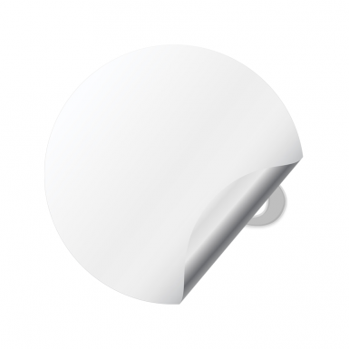 VW GTI Silicone Stickers Center Hub White & Black Logo