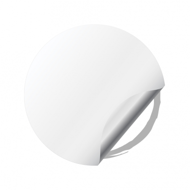 VW Volkswagen Silicone Stickers Center White Brushed Style