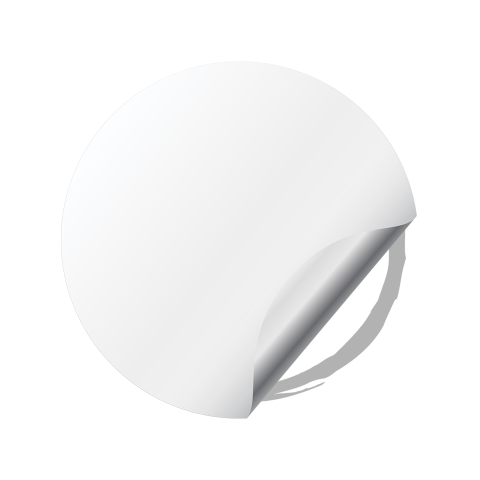 VW Volkswagen Silicone Stickers Center White Brushed Style