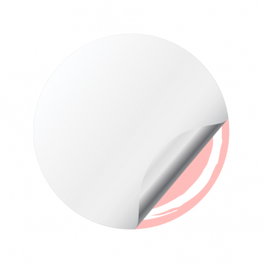 VW Domed Stickers Wheel Center Cap Red Brushed Style