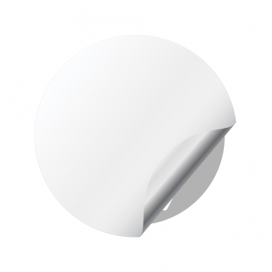 VW Silicone Stickers Center Cap Black White New Style Logo