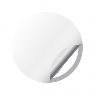 VW Silicone Stickers Center Cap White Black New Style Logo