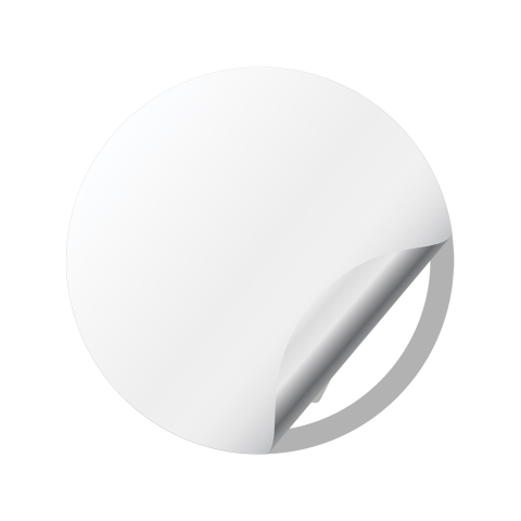 VW Silicone Stickers Center Cap White Black New Style Logo