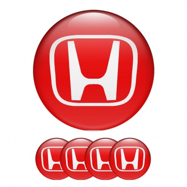 Honda  Silicone Stickers Center Hub Red Line