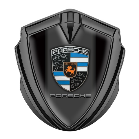 Porsche Self Adhesive Bodyside Emblem Graphite Black Foundation Blue Fragment