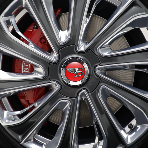 Bentley Sticker Wheel Center Cap 3D Domed Red