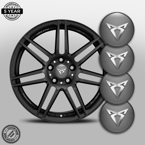 Seat Cupra Emblem for Wheel Center Caps Carbon