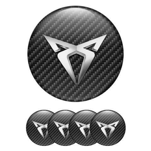 Seat Cupra Wheel Emblems Carbon Design