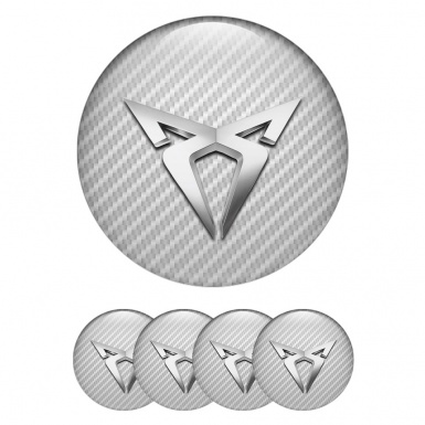 Seat Cupra Wheel Emblems Light Carbon Design