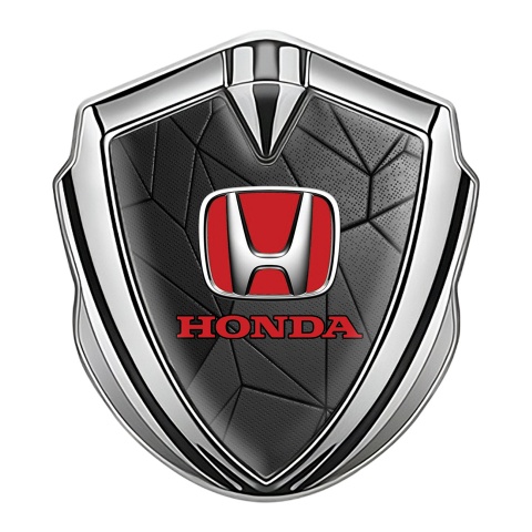 Honda Self Adhesive Bodyside Emblem Silver Dark Mosaic Design